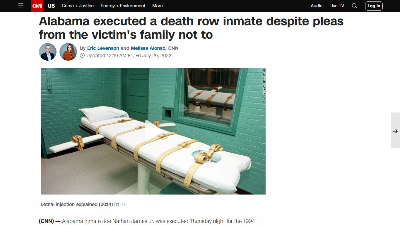 Joe Nathan James: Alabama executed a death row inmate despite pleas ...